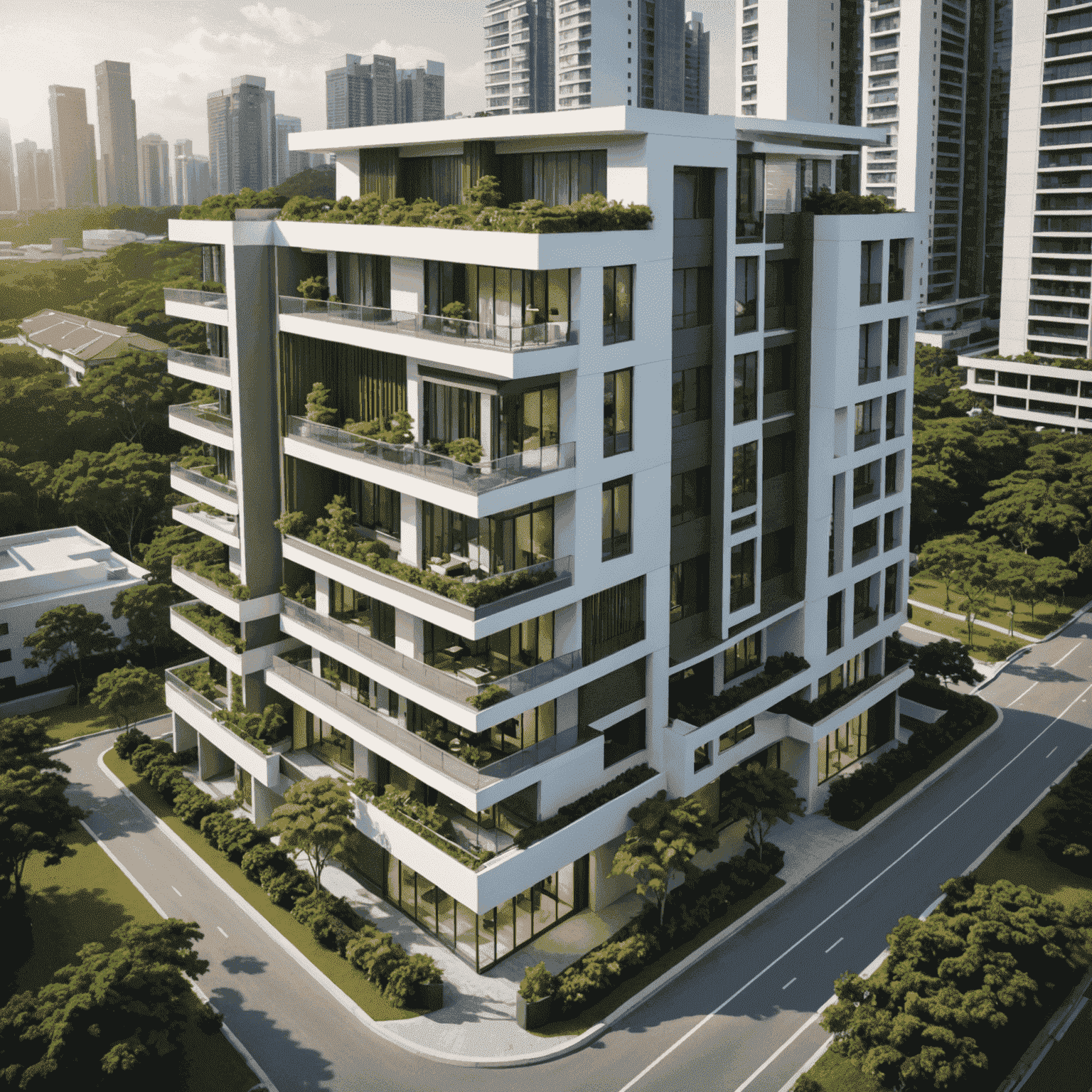 Modern Singapore condominiums and landed properties, representing various real estate investment opportunities